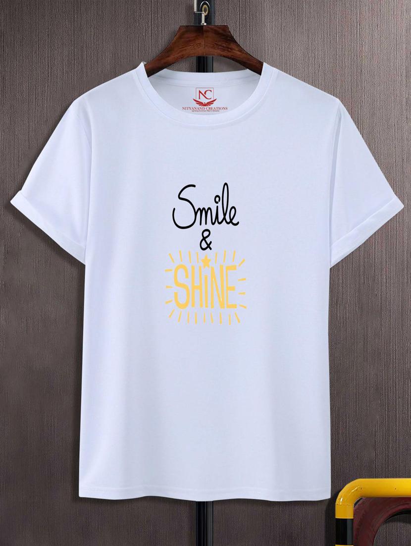 unisex white graphic printed t-shirt - 20795539 - Zoom Image - 0