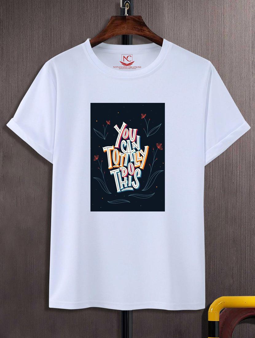 unisex white graphic printed t-shirt - 20795540 - Zoom Image - 0