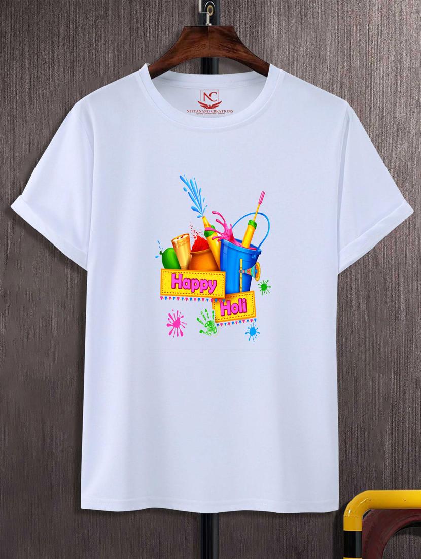 unisex white graphic printed t-shirt - 20795552 -  Zoom Image - 0