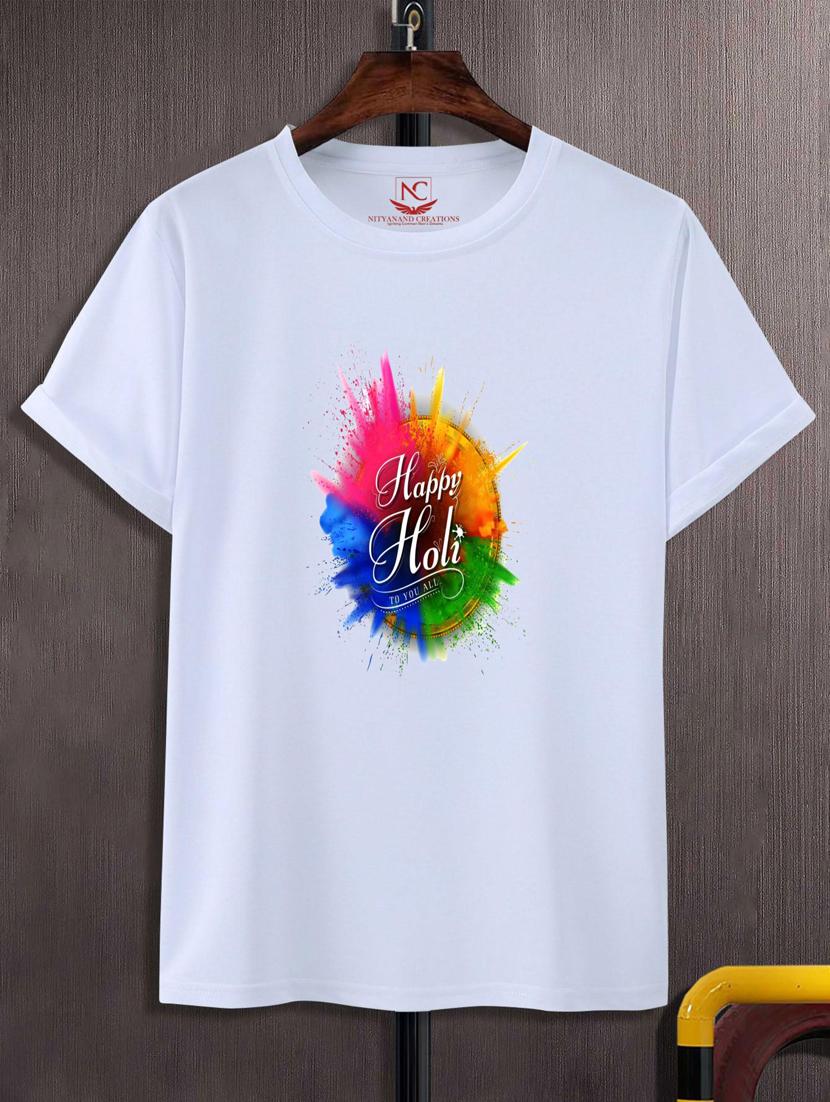 unisex white graphic printed t-shirt - 20795555 -  Zoom Image - 0
