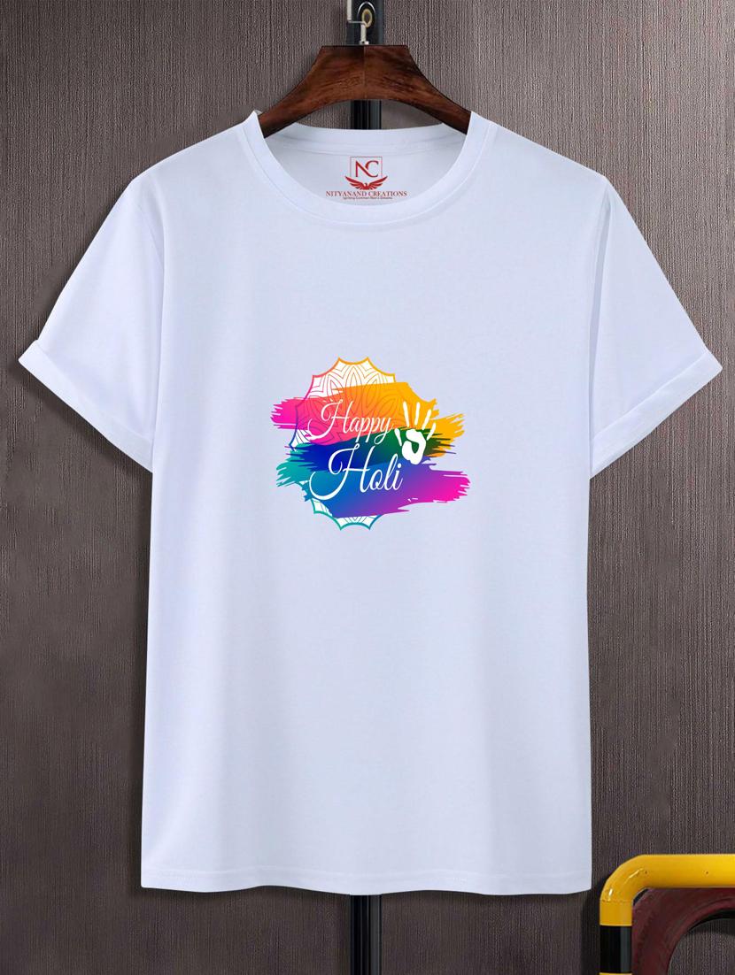unisex white graphic printed t-shirt - 20795562 - Zoom Image - 0