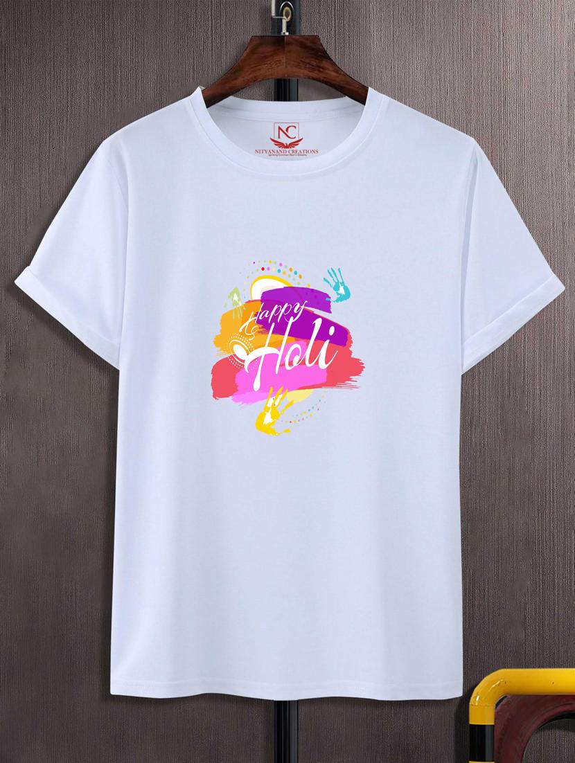 unisex white graphic printed t-shirt - 20795563 -  Zoom Image - 0