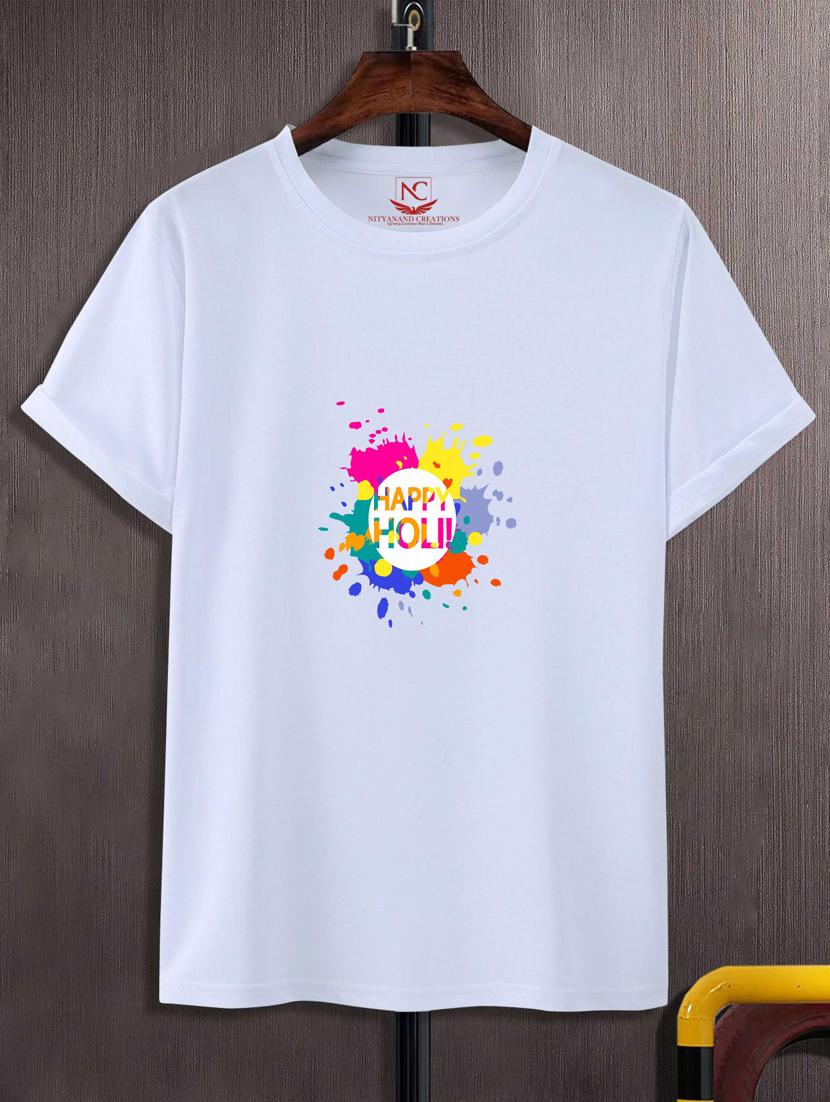unisex white graphic printed t-shirt - 20795564 - Zoom Image - 0