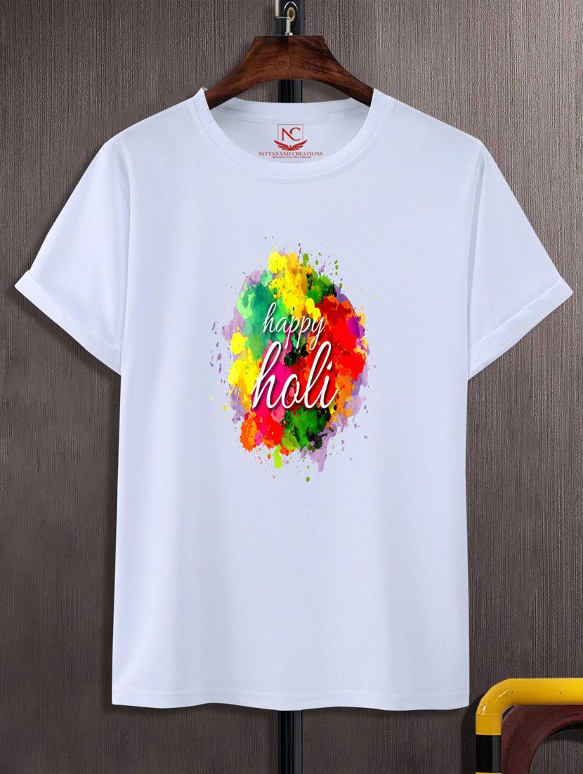 unisex white graphic printed t-shirt - 20795565 -  Zoom Image - 0