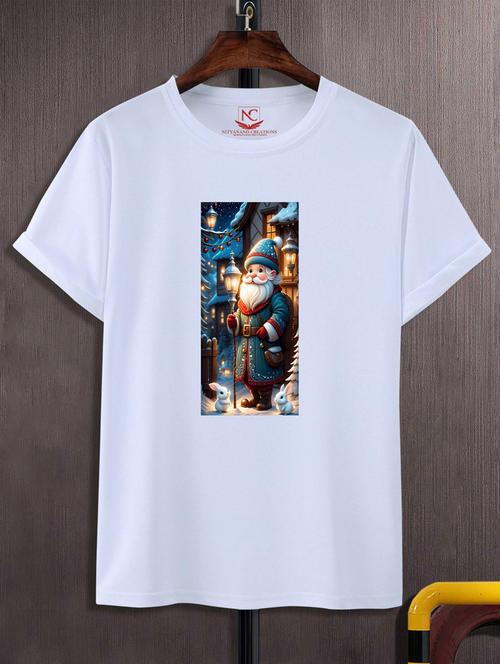 unisex white graphic printed t-shirt - 20795567 - Standard Image - 0