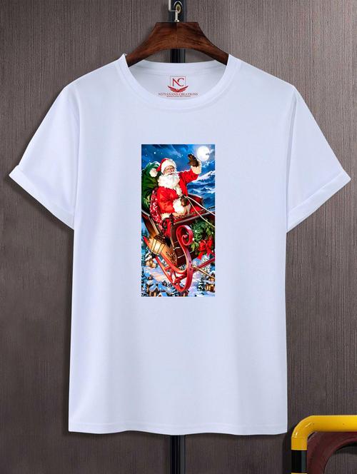 unisex white graphic printed t-shirt - 20795571 - Standard Image - 0