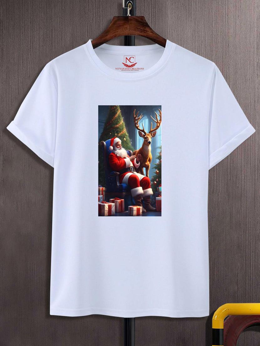 unisex white graphic printed t-shirt - 20795579 - Zoom Image - 0