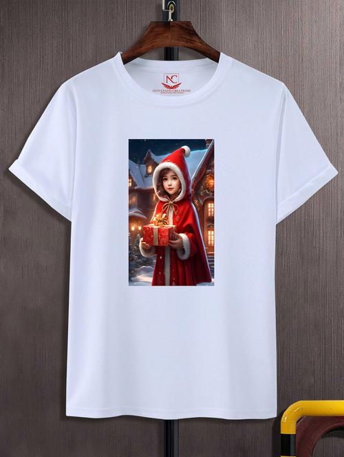 unisex white graphic printed t-shirt - 20795588 - Standard Image - 0