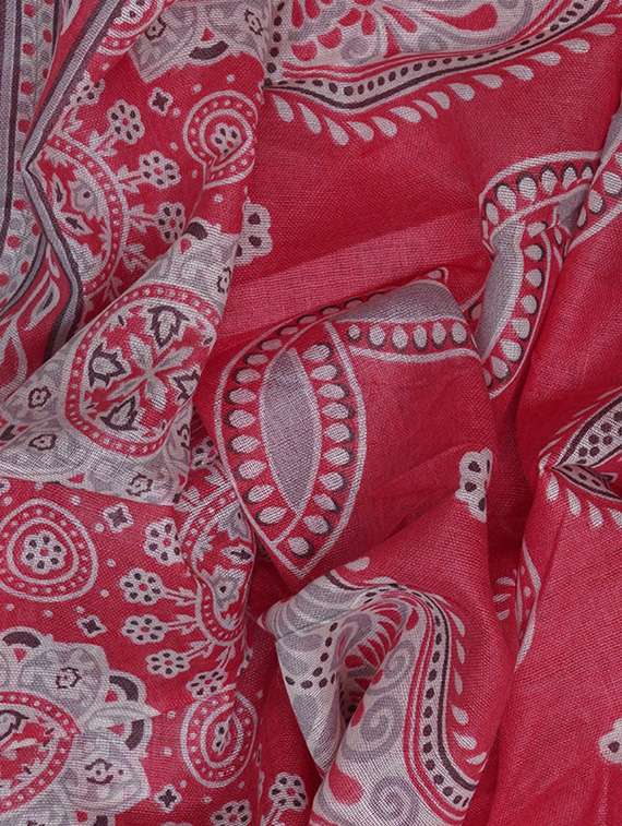 women pink printed unstitched suits - 20796759 - Standard Image - 5