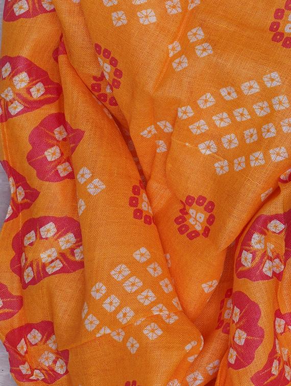 orange striped unstitched suit set - 20796767 - Standard Image - 5