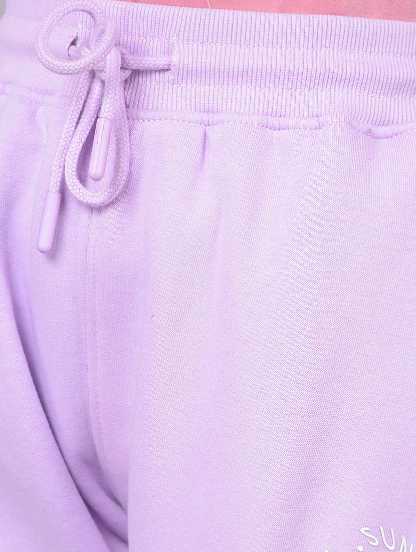 girls solid cotton jogger track pant - 20796834 - Standard Image - 5