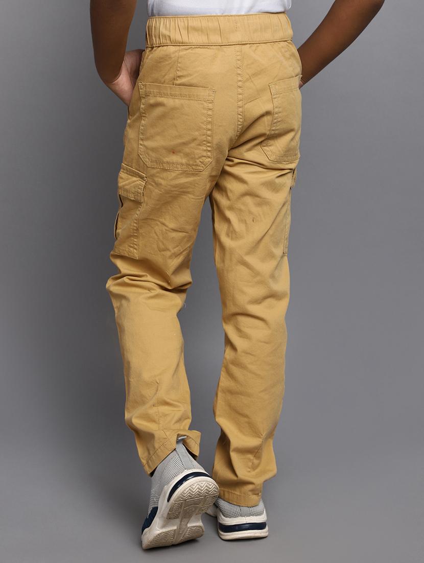 khaki solids cotton cargos - 20797928 - Standard Image - 3