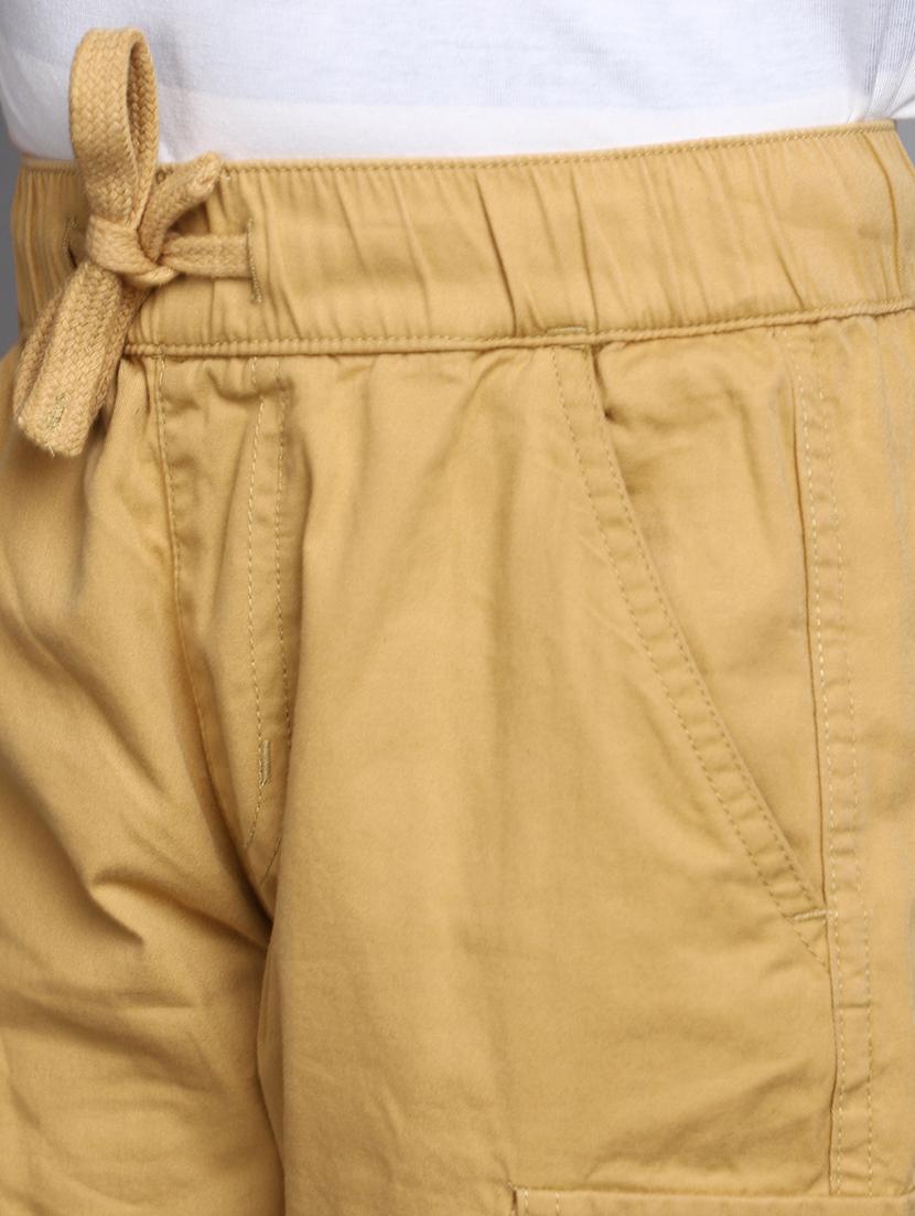 khaki solids cotton cargos - 20797928 - Standard Image - 5