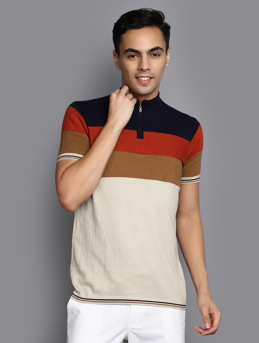 men short sleeve color block regular t-shirt - 20803953 - Zoom Image - 0