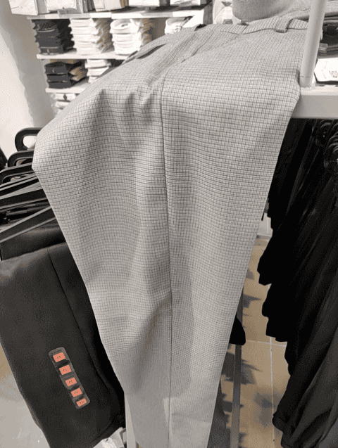 light grey poly viscose formal trousers - 20806497 - Standard Image - 0