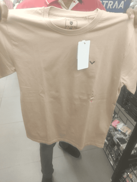 ecru single jersey tshirt - 20806513 - Zoom Image - 0