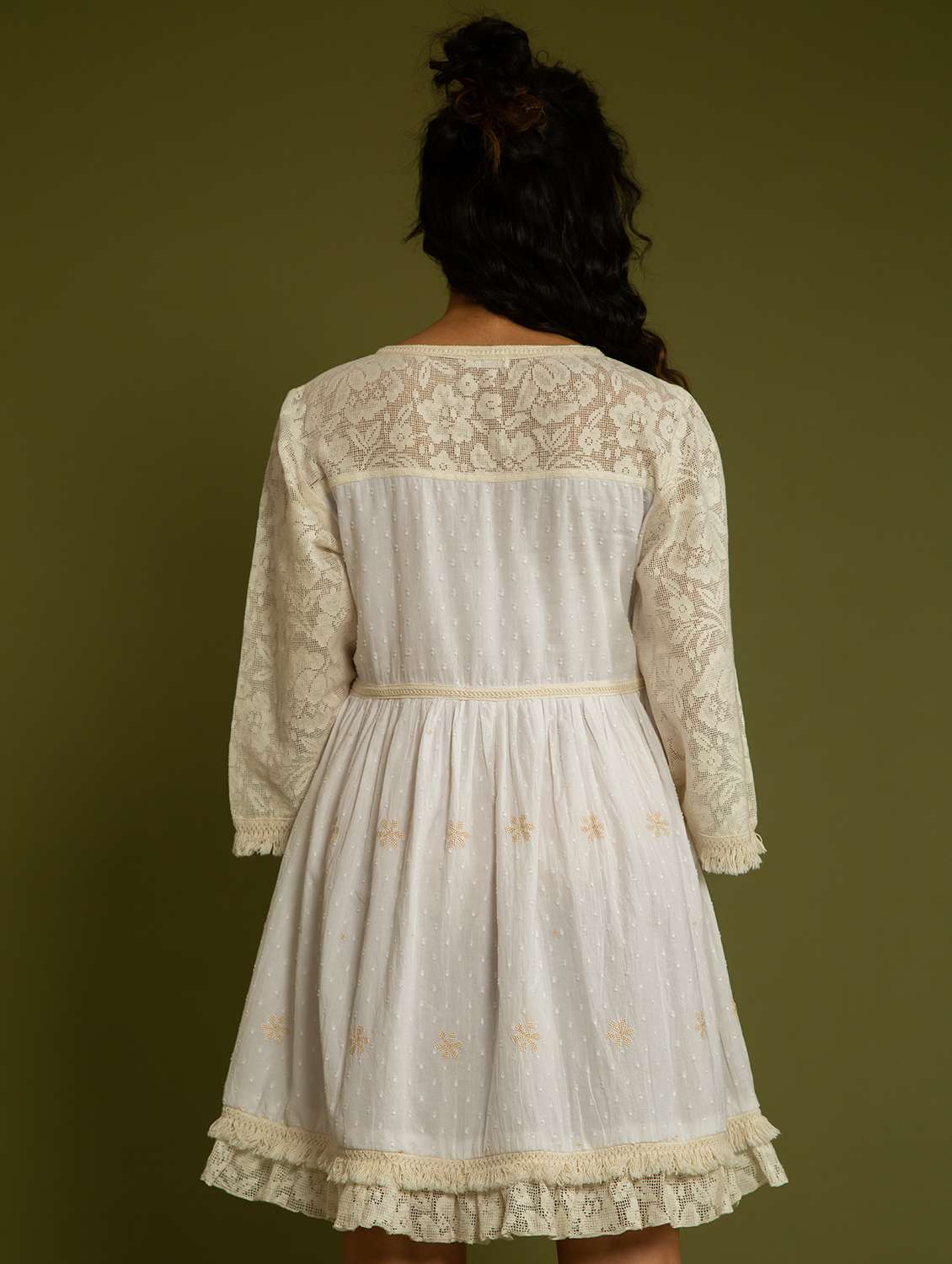 women white self-designed fit & flare dress - 20807351 - Standard Image - 3