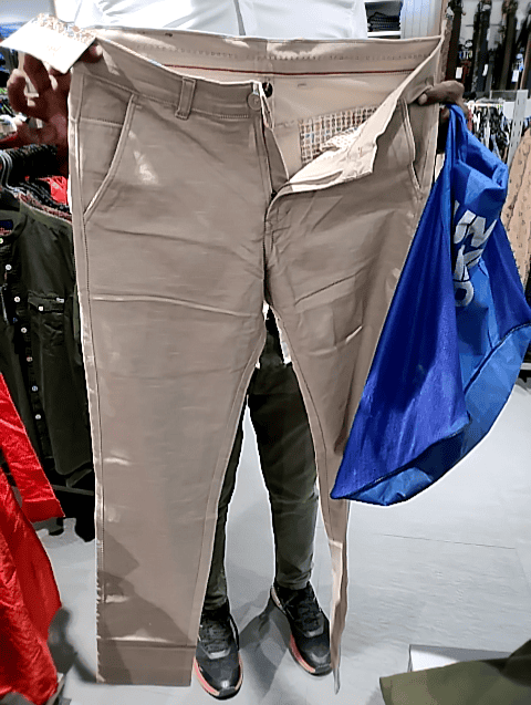assorted satin casual trousers - 20807464 - Zoom Image - 0