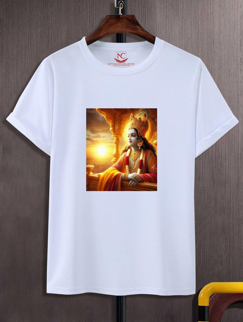 unisex white graphic printed t-shirt - 20808146 -  Zoom Image - 0