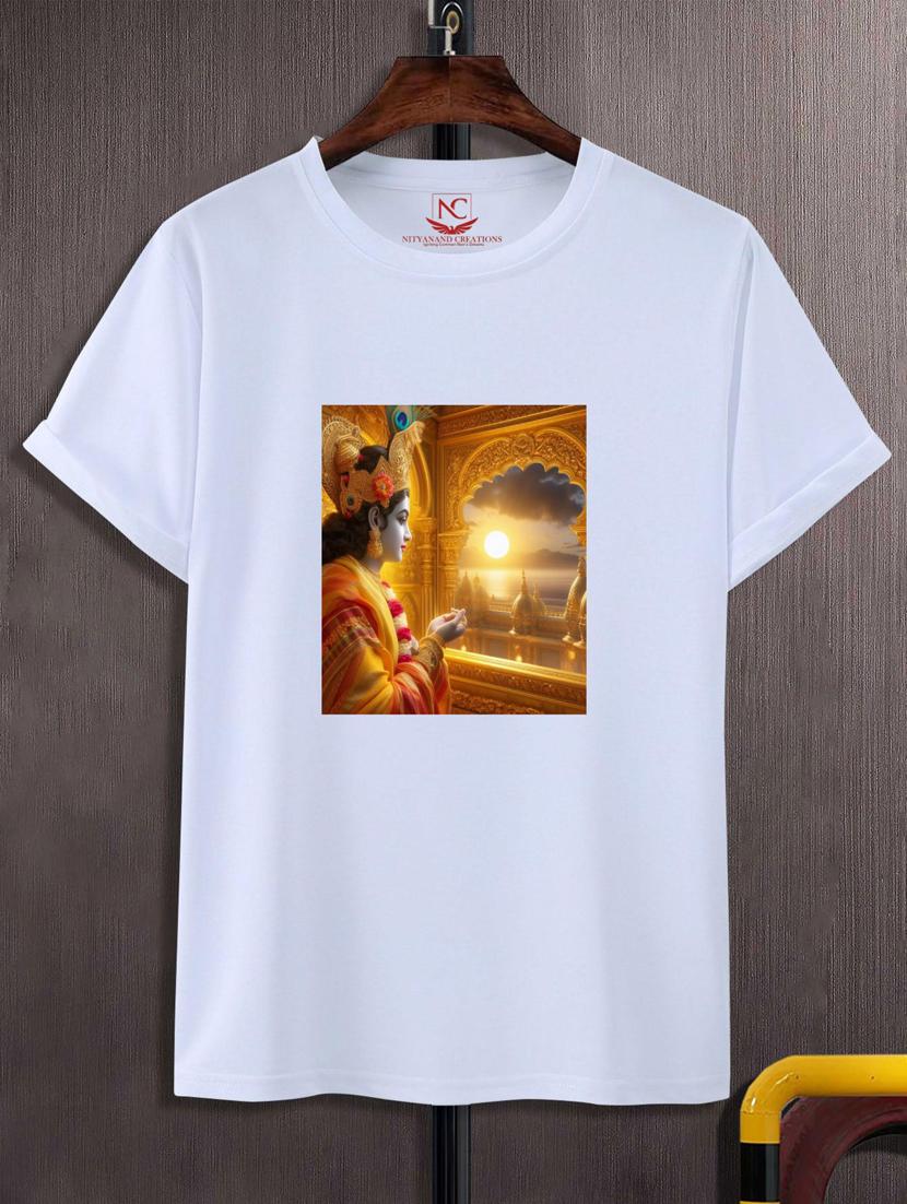 unisex white graphic printed t-shirt - 20808147 -  Zoom Image - 0
