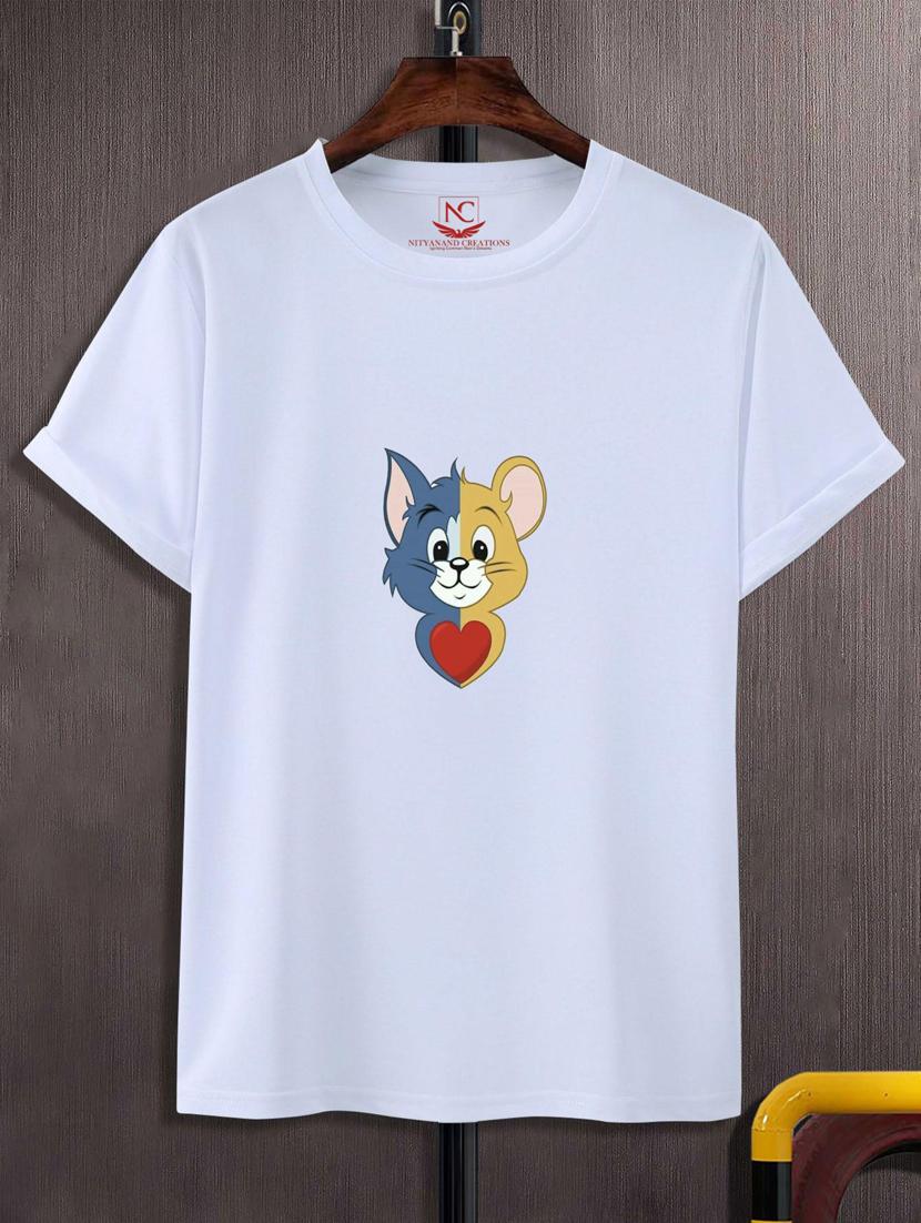 unisex white graphic printed t-shirt - 20808149 - Zoom Image - 0