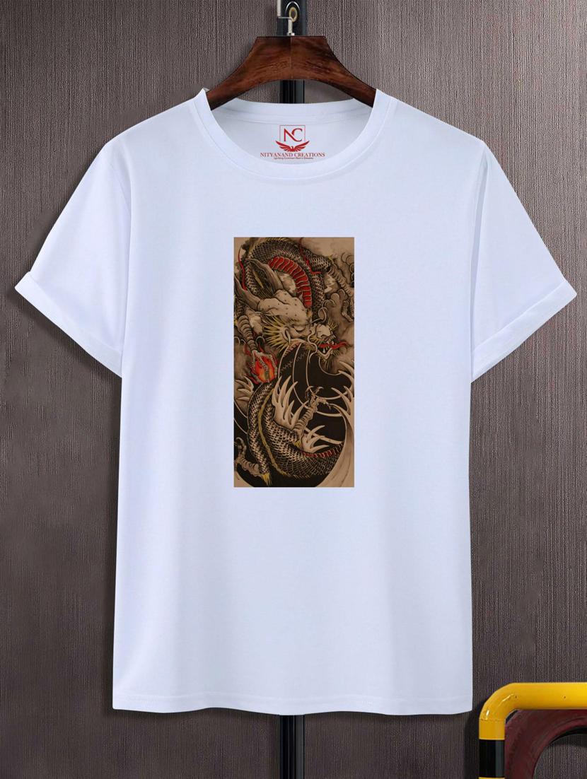unisex white graphic printed t-shirt - 20808171 -  Zoom Image - 0