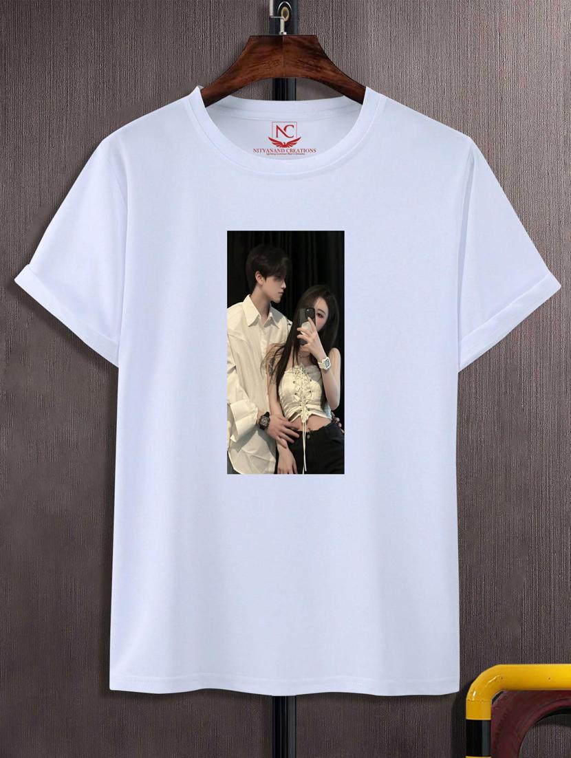 unisex white graphic printed t-shirt - 20808173 - Zoom Image - 0