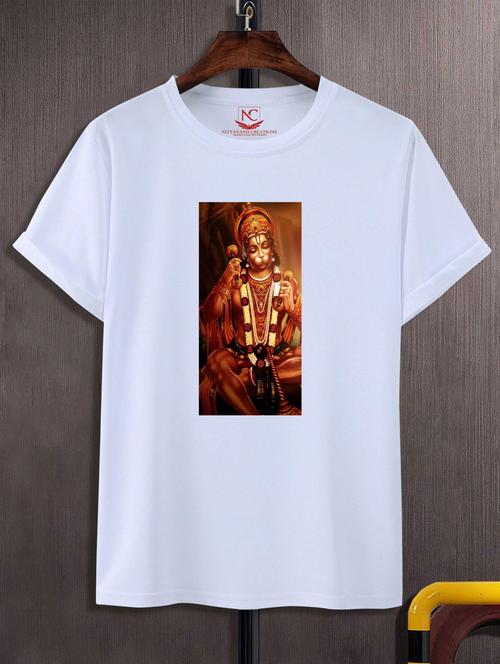 unisex white graphic printed t-shirt - 20808180 - Standard Image - 0