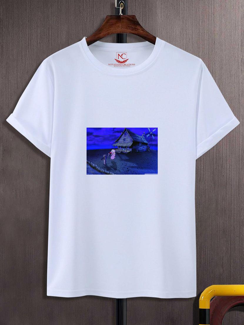 unisex white graphic printed t-shirt - 20808184 -  Zoom Image - 0