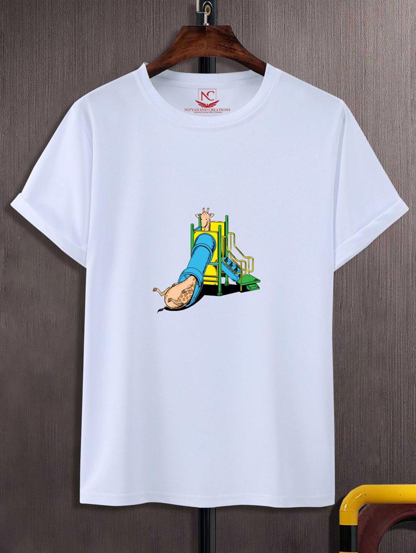 unisex white graphic printed t-shirt - 20808193 - Zoom Image - 0