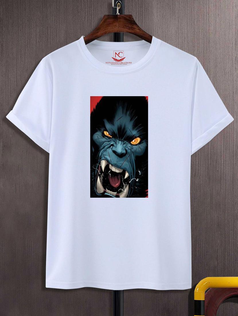unisex white graphic printed t-shirt - 20808219 -  Zoom Image - 0