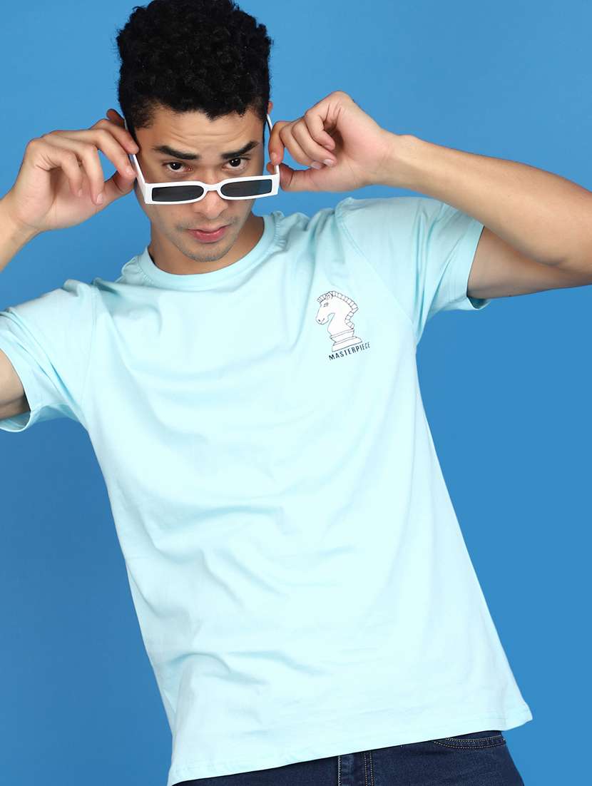 men round neck back print t-shirt - 20809694 -  Standard Image - 3