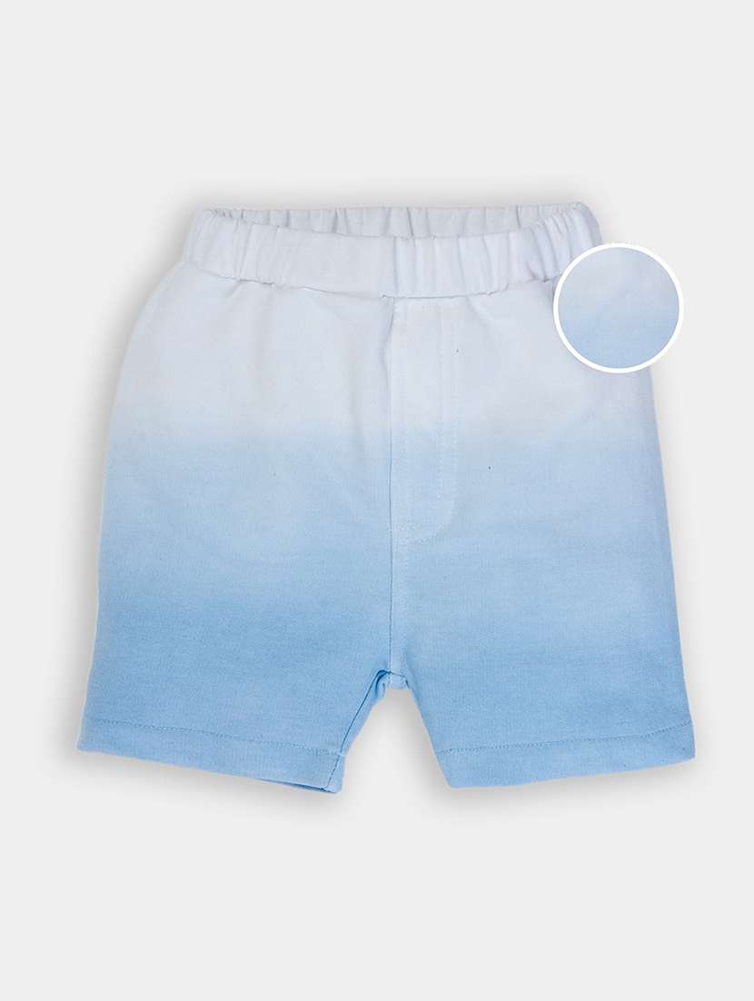 kids light blue ombre shaded shorts - 20810228 -  Zoom Image - 0