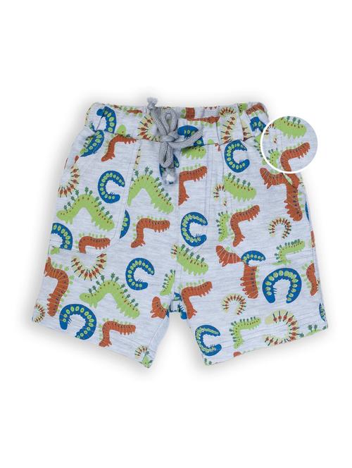 kids grey quirky printed shorts - 20810231 - Standard Image - 0