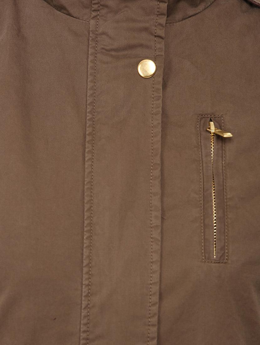 women brown solid full sleeve regular jacket - 20810364 - Standard Image - 3