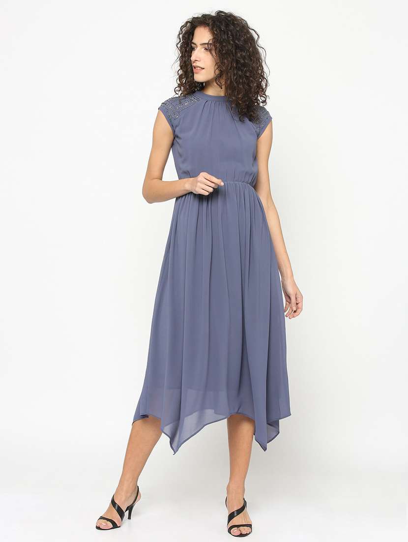 women embellished asymmetric dress - 20810887 -  Standard Image - 3