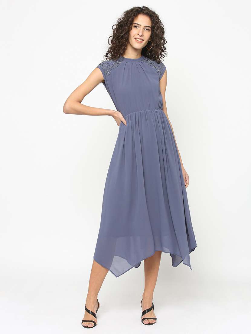 women embellished asymmetric dress - 20810888 -  Standard Image - 3