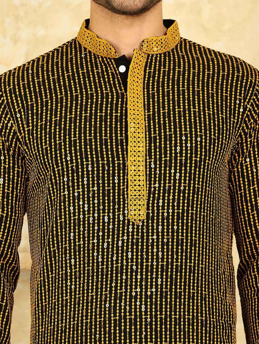 yellow viscose kurta - 20811856 -  Standard Image - 5