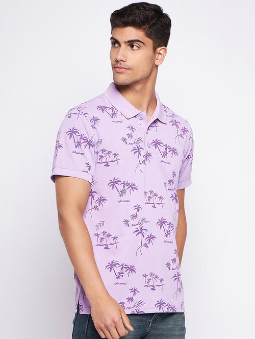 men polo neck printed t-shirt - 20814376 -  Standard Image - 0