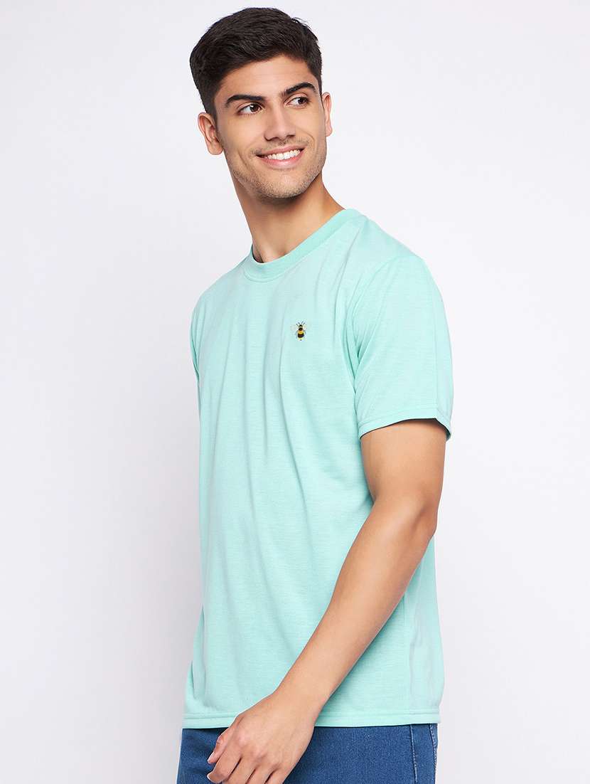 ai aqua polyester plain tshirt