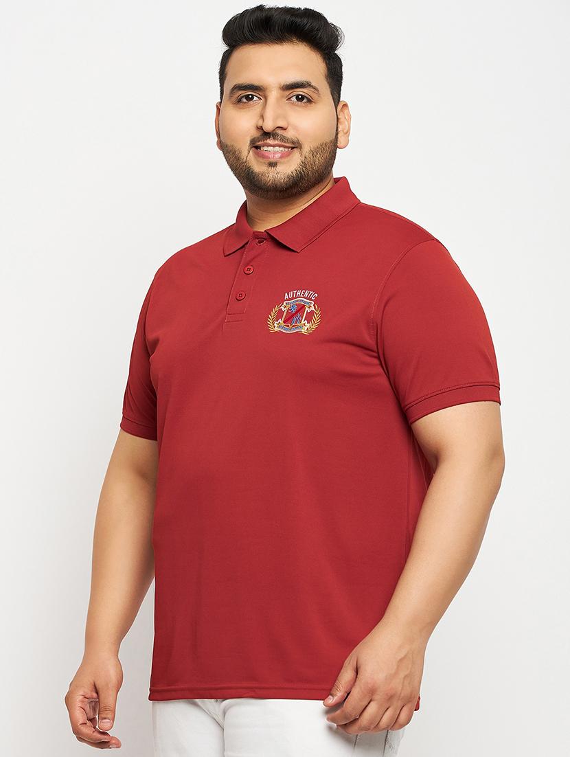 rust polyester plain tshirt - 20814504 - Zoom Image - 0