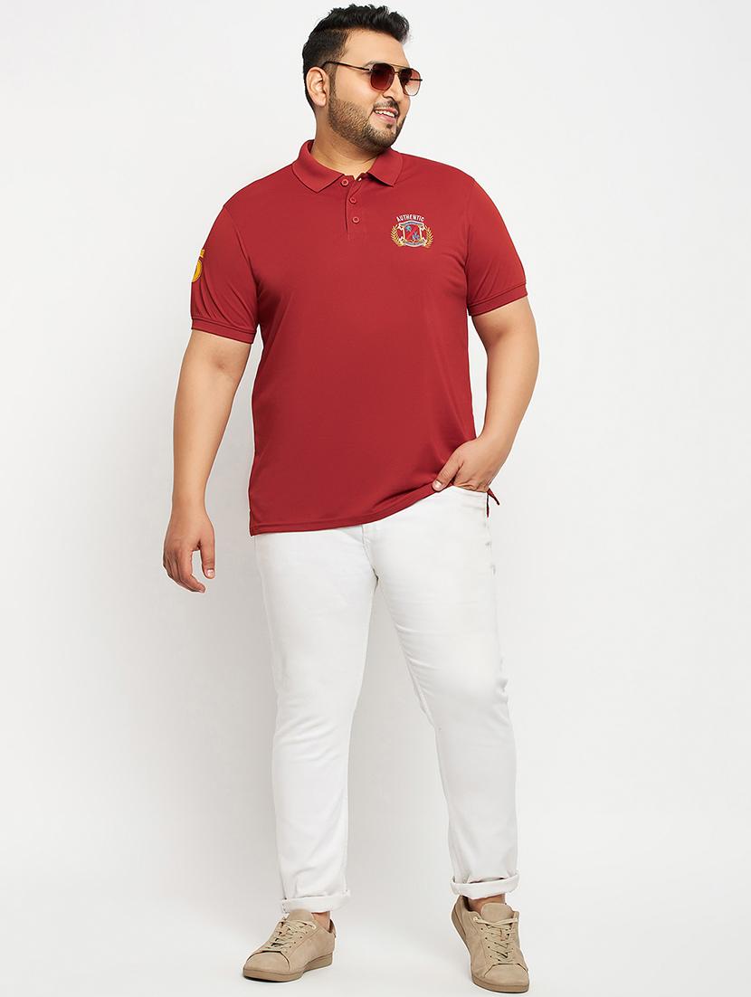rust polyester plain tshirt - 20814504 - Standard Image - 3