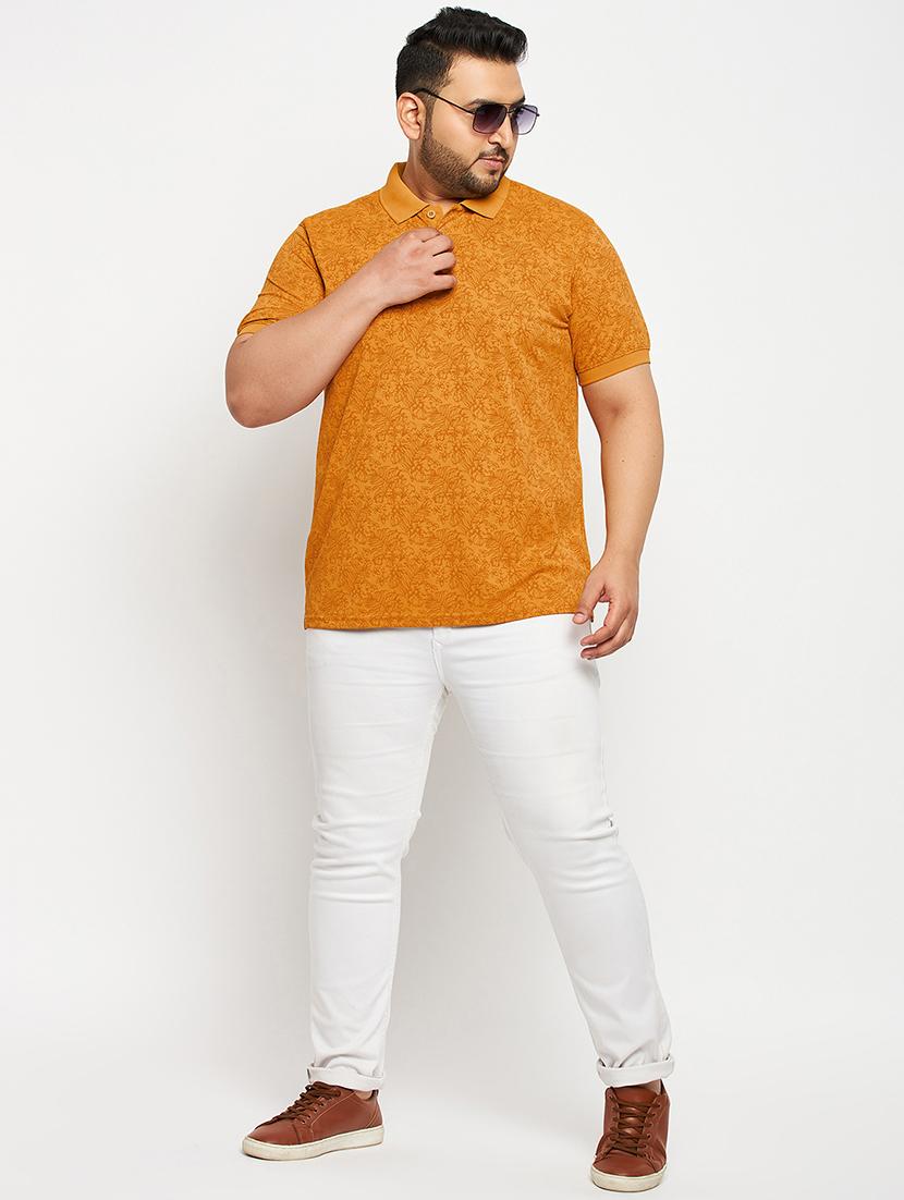 mustard polyester all over print tshirt - 20814526 - Standard Image - 3