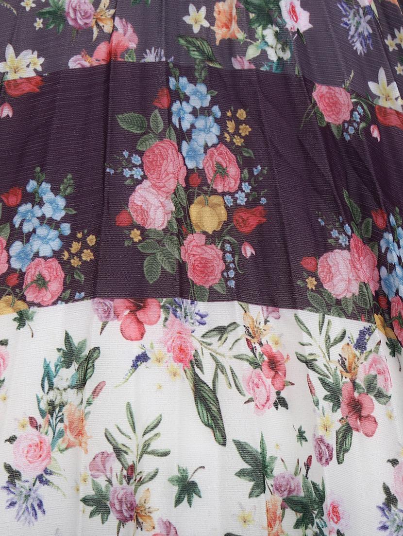 girls blue floral printed frock - 20815318 - Standard Image - 3