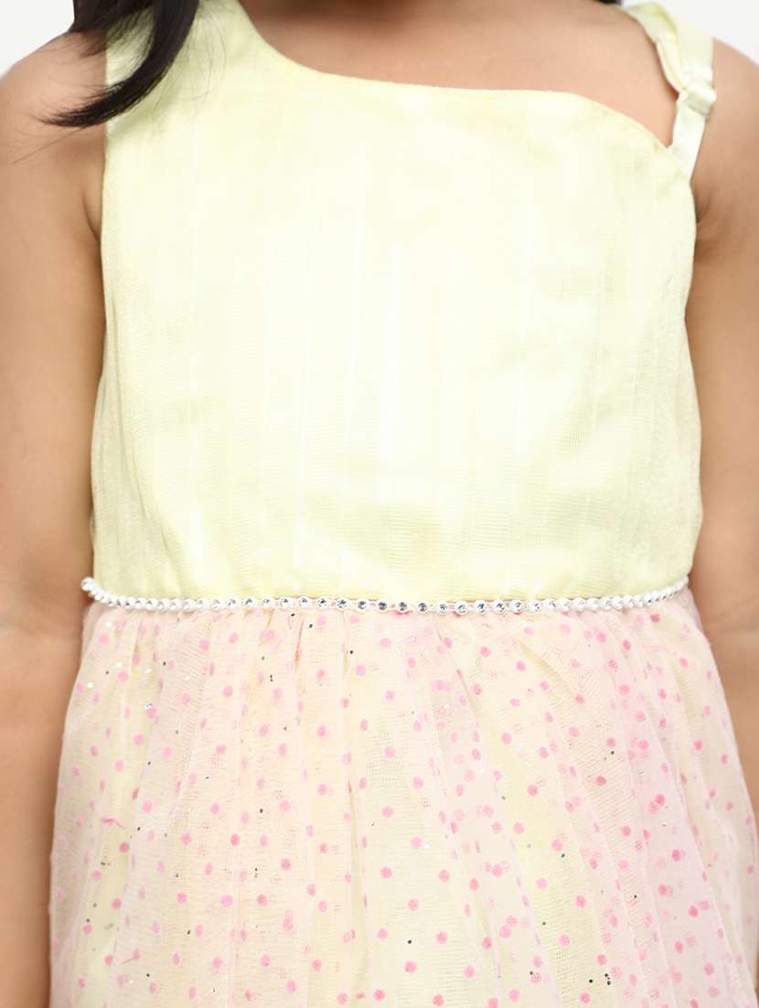 yellow self-designed frock - 20815483 -  Standard Image - 5