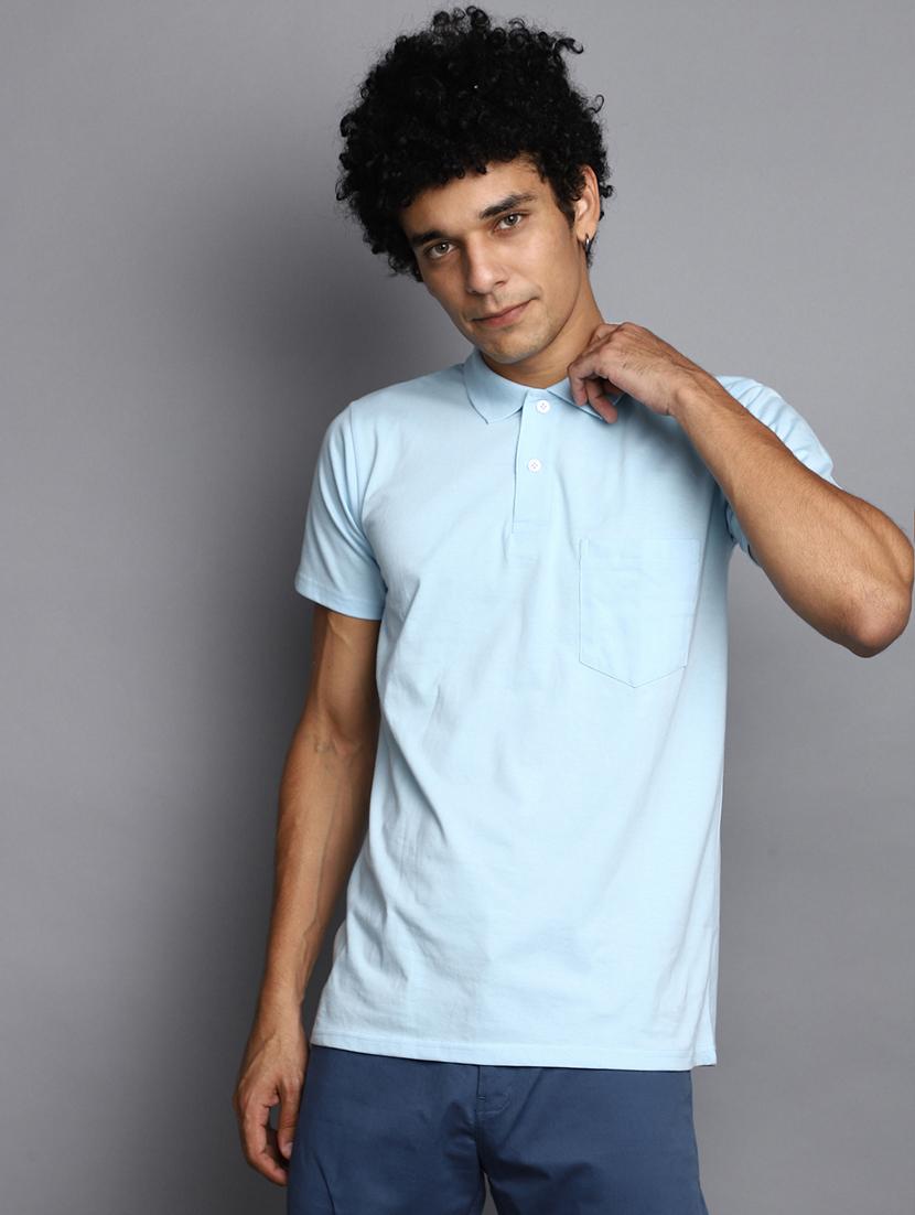 men solid short sleeves t-shirt
