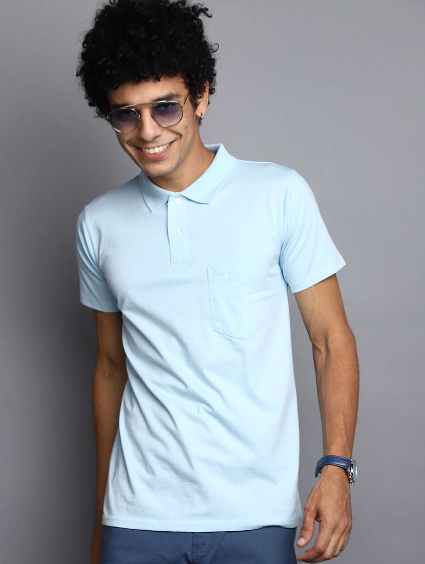 men solid short sleeves t-shirt - 20816229 -  Standard Image - 3