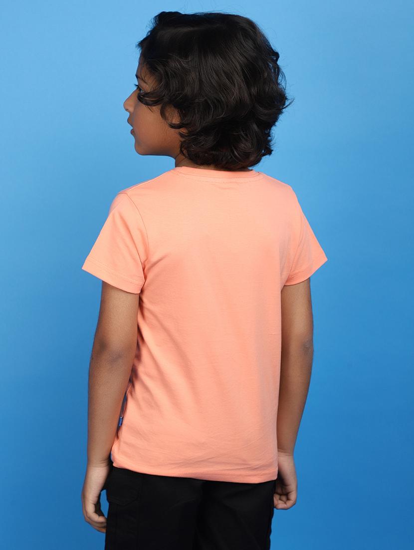 boys orange graphic regular t-shirt - 20817374 - Standard Image - 3