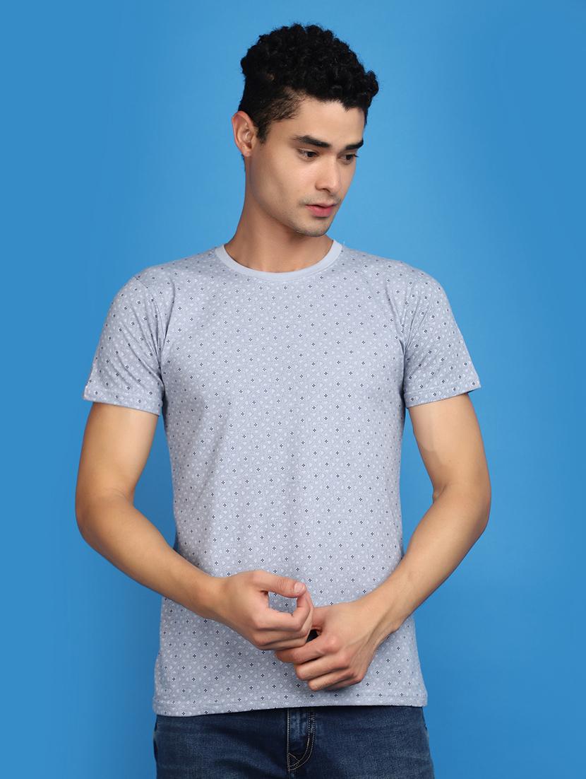 men round neck printed t-shirt - 20817382 - Zoom Image - 0