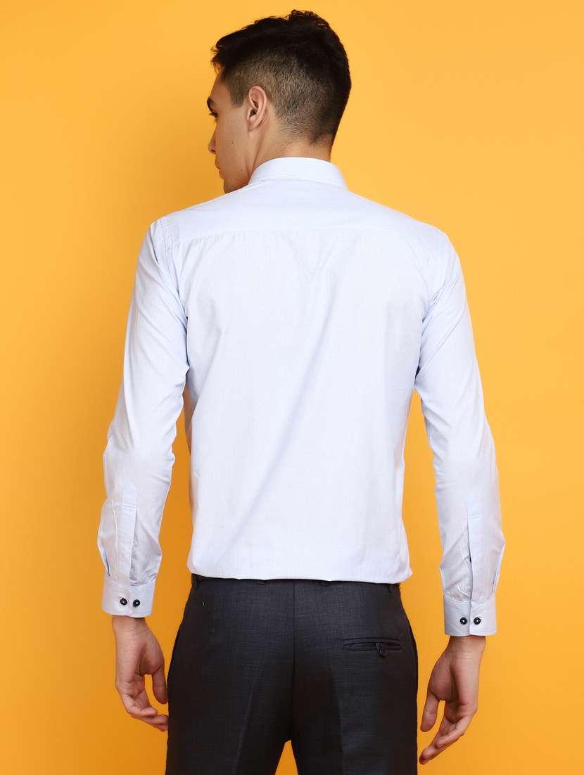 men long sleeved solid formal shirt - 20817453 -  Standard Image - 3